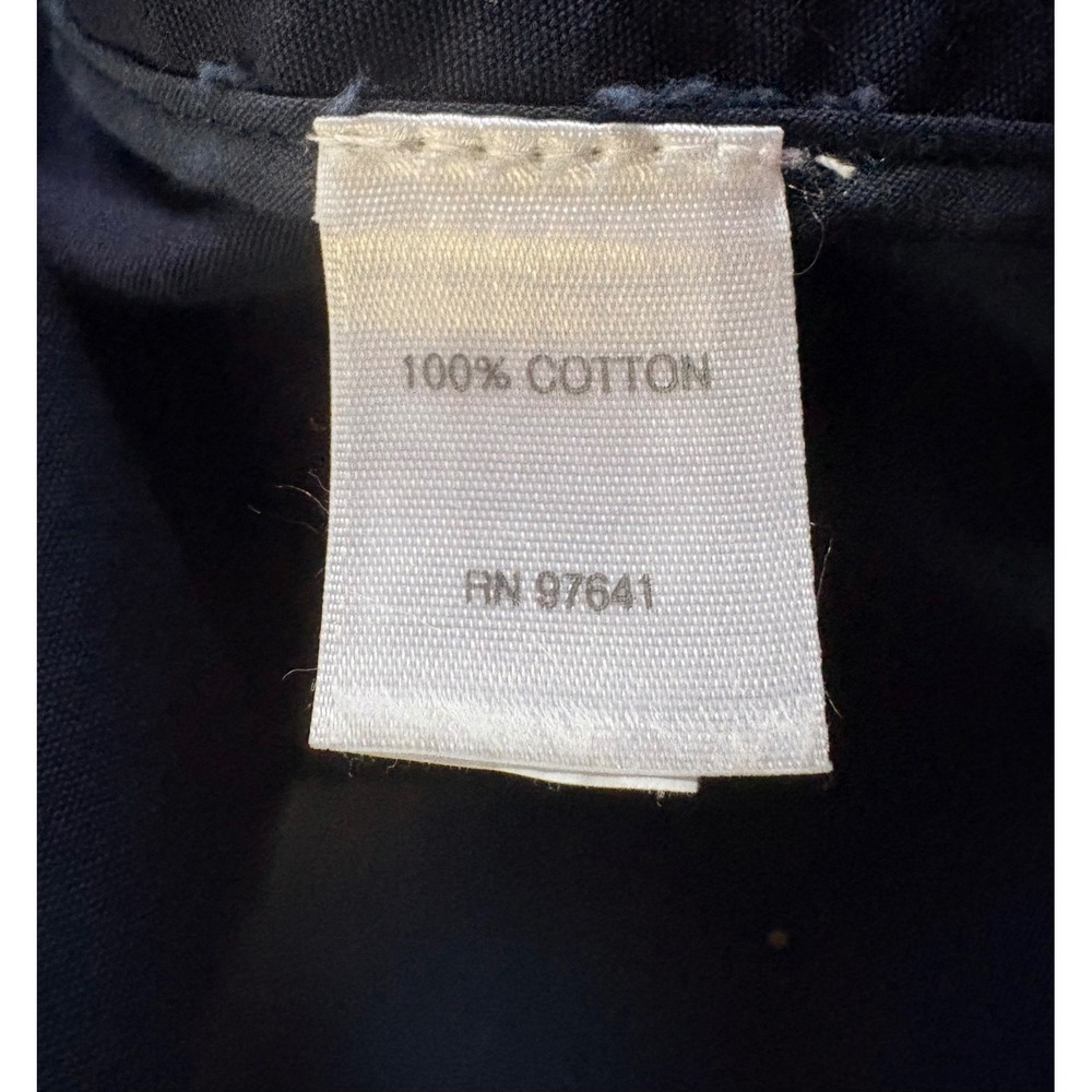 J Jill Women XL Navy Blue‎ Double Breasted Utility Jacket Cotton Lightweight - Picture 11 of 12